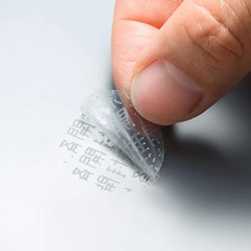 φ25mm / 15-sided security seal (clear / 3 sheets)