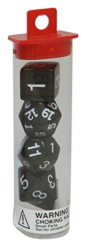 Image Mission Mokyo-sha Dice 5-Piece 3D Clear Dice Set Black KG15195