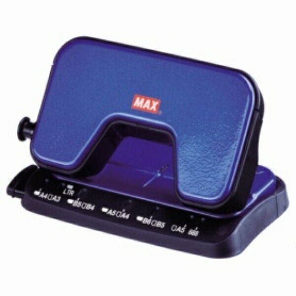 Max Punch Lightweight Hole Punch Scuba 15-Sheet Capacity 2-Hole Blue DP-15T/B
