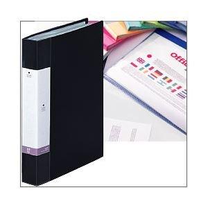 Rihitora File Clear Book A4 60-Pocket Black G3203-24