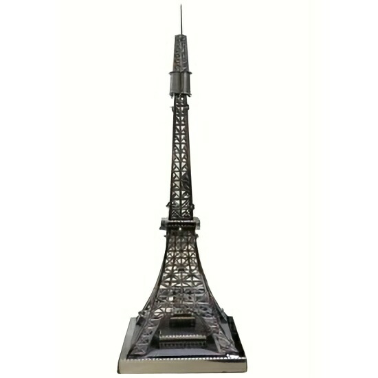 Tenyo Metallic Nano Puzzle Culture, Science & Architecture Series Tokyo Tower T-MN-013 Stainless Steel Material No Adhesive Required Height 0.2m Ultra-Precision Laser Cutting Craft Project 3D Model Brass