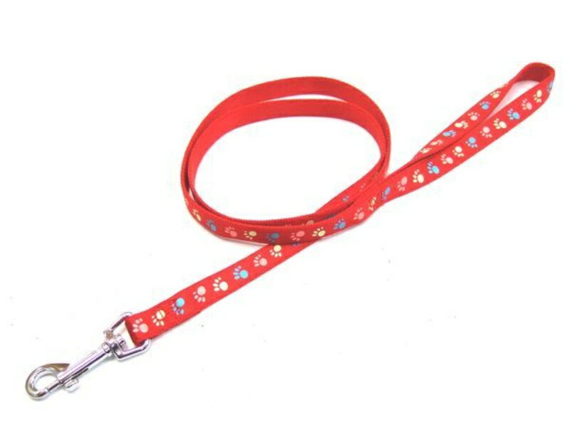 Okano ONS Glow-in-the-Dark Foot Lead #15 Red (Small Dog)