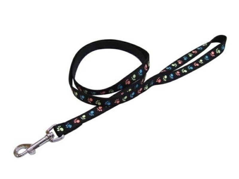 Okano ONS Glow-in-the-Dark Foot Lead #15 Black (Small Dog)