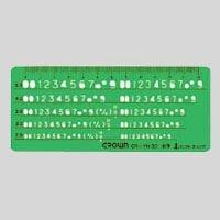 Template Ruler for Letters and Numbers CR-TN30-G