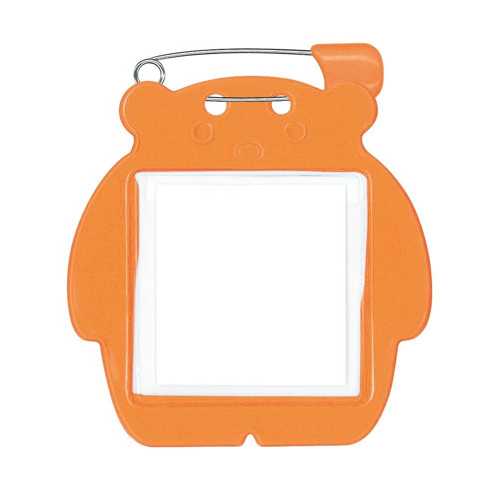 Kyoei Plastic Bear-Shaped Name Tag 10-Pack Orange C-72-10-O