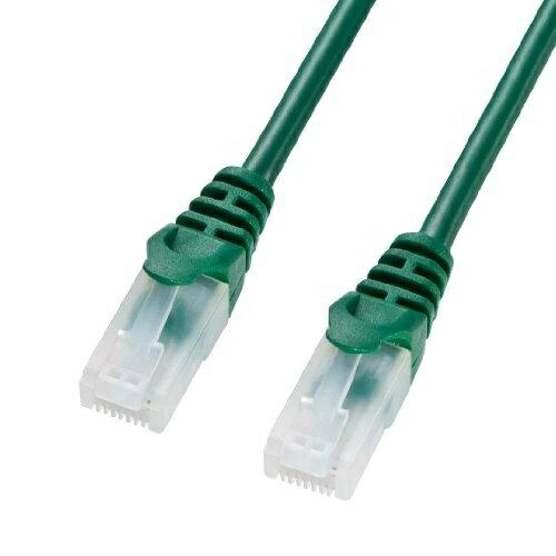 Sanwa Supply CAT5e LAN Cable with Clip-Proof Design, 7m, Green LA-Y5TS-07G