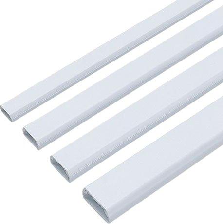 Sanwa Supply Cable Cover, Square Type, Width 26mm, Length 1m, White CA-KK26