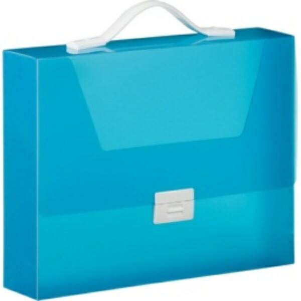King Jim Carrying Case Simplies Transparent Grip Type 70mm Thickness A4 Blue 294TSPW-B
