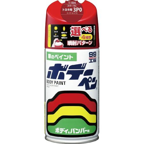 SOFT99 99 Workshop Touch-Up Paint Body Pen T-184 300ml TOYOTA/LEXUS 3P0 Super Red V For automotive bodies, bumpers, metal, and wood 08184