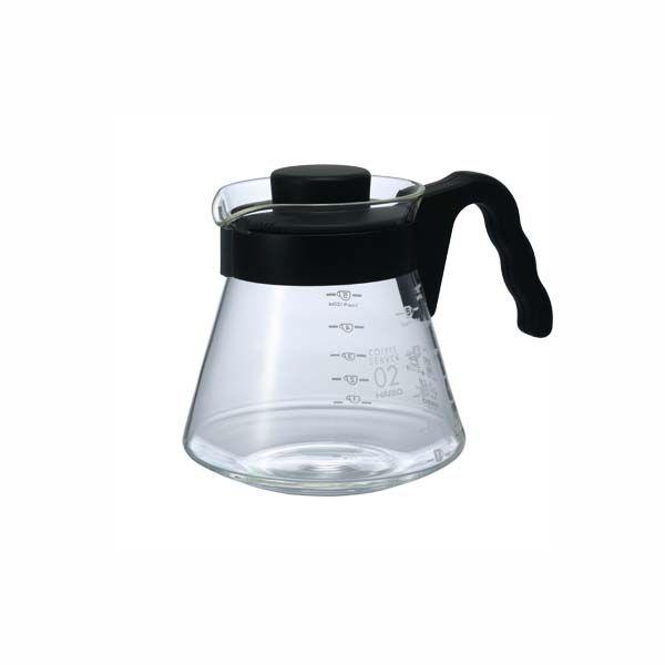 HARIO V60 Coffee Server Practical Capacity: 700ml Black Made in Japan VCS-02B