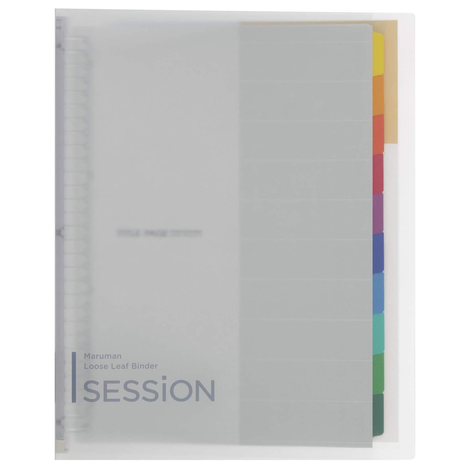Maruman Loose-Leaf Binder Session A4 30-Hole Clear F584-98