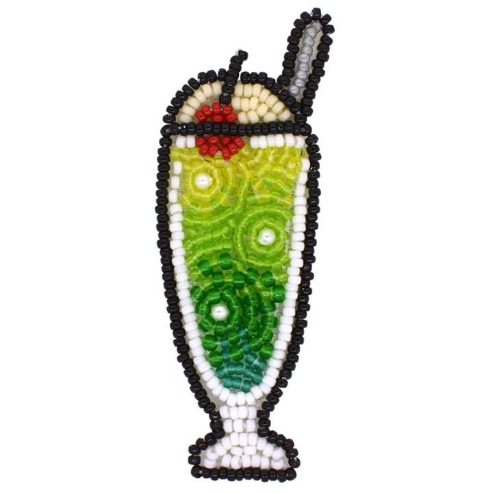 MIYUKI Bead Kit Bead Embroidery Brooch Kit Fizzy Cream Soda BFK-585