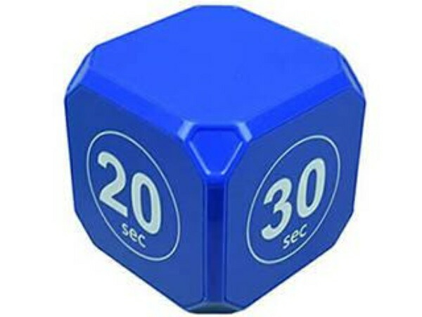 TimeCube Plus Preset Timer with 4 LED Lights and Alarm Time Management Tool with Second-by-Second Countdown Settings (Blue - 10 Seconds, 20 Seconds, 30 Seconds, 60 Seconds)