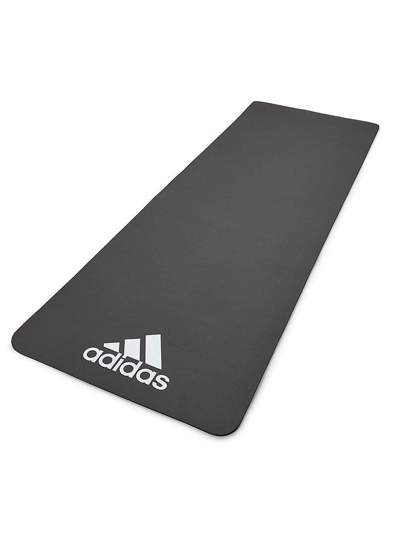 adidas Fitness Mat/Yoga Mat 7mm Gray Lightweight (850g) Compact ADMT-11014GR