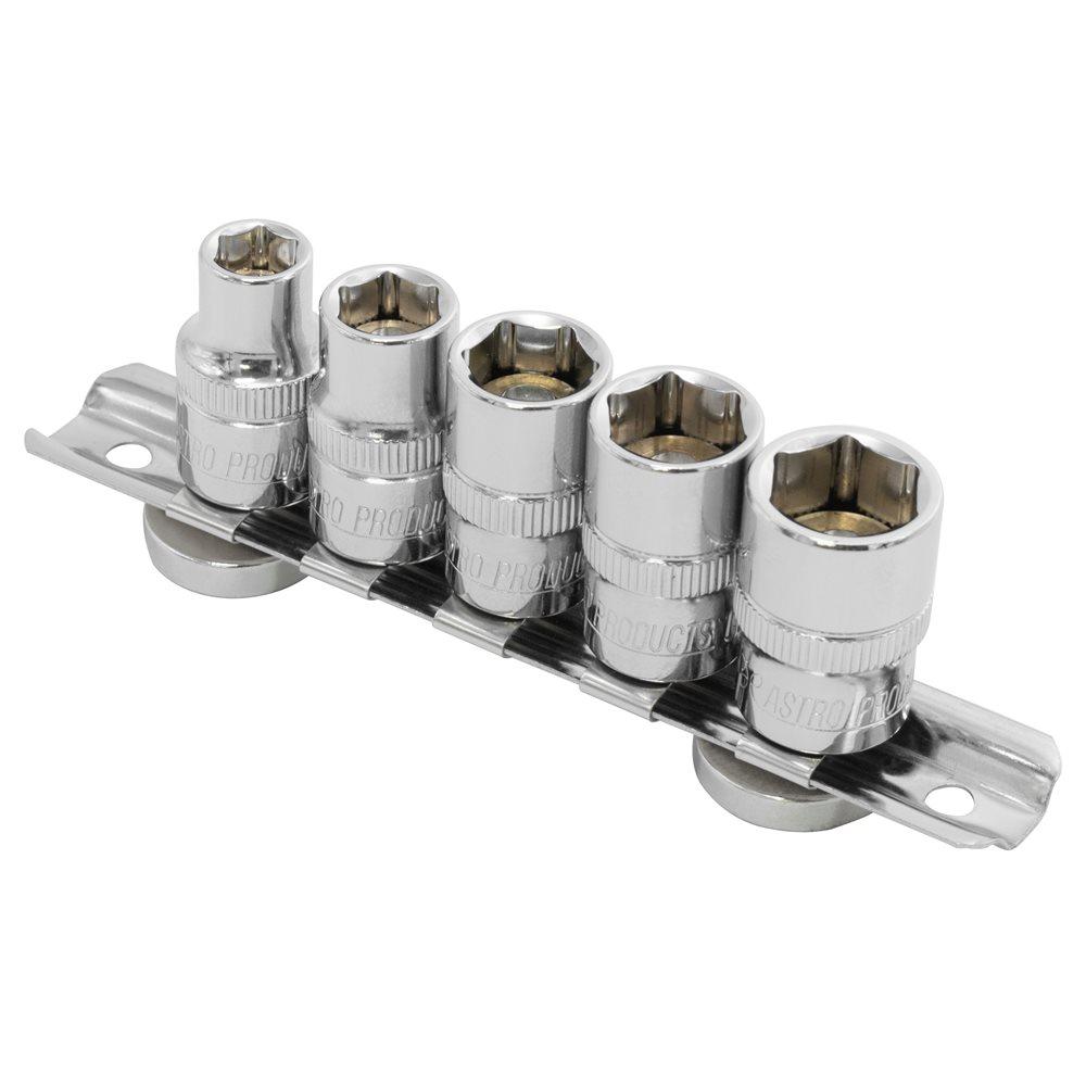 AP 3/8DR Magnetic Socket Set (5-Piece) | Socket Magnetic Magnet Maintenance Tool Inspection Maintenance