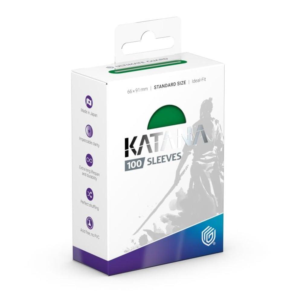 Ultimate Guard Katana Sleeves Standard Size 100-Pack Card Sleeves Jade Garden