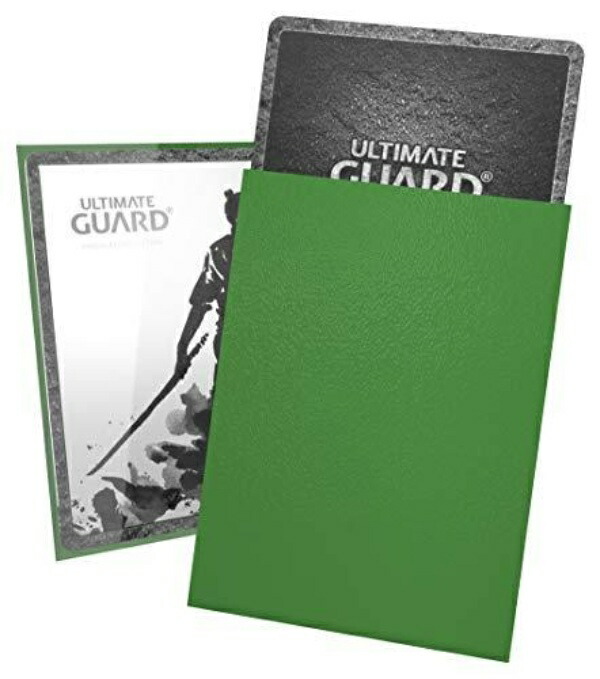Ultimate Guard Katana Sleeves Standard Size 100-Pack Card Sleeves Green