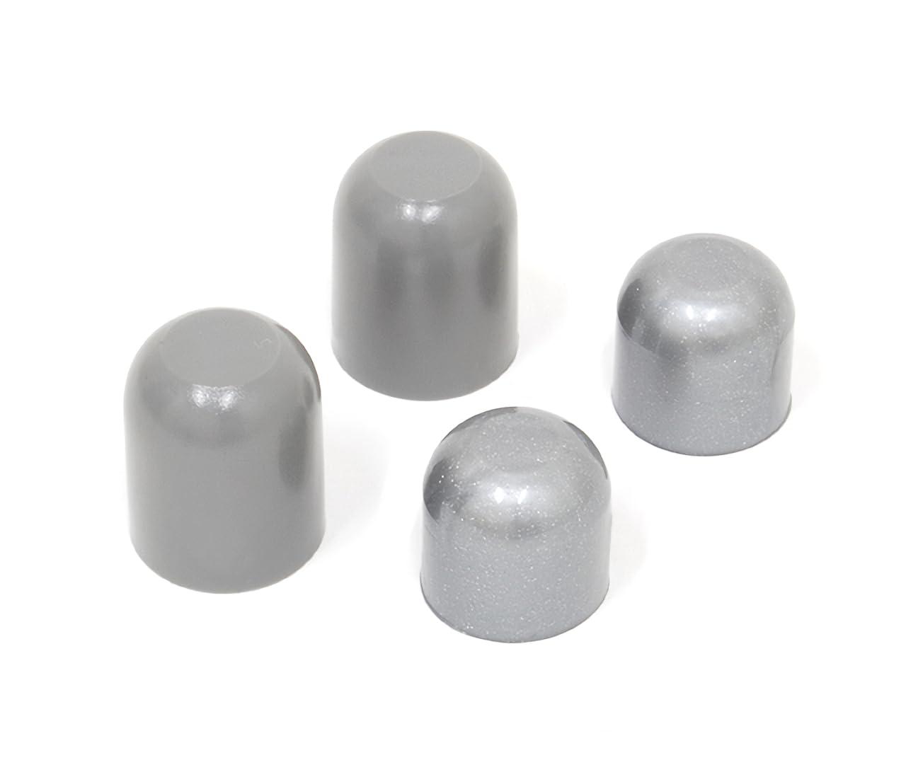Nakatani Metal Industries Front and Rear Hub Nut Caps (10 Sets) Gray