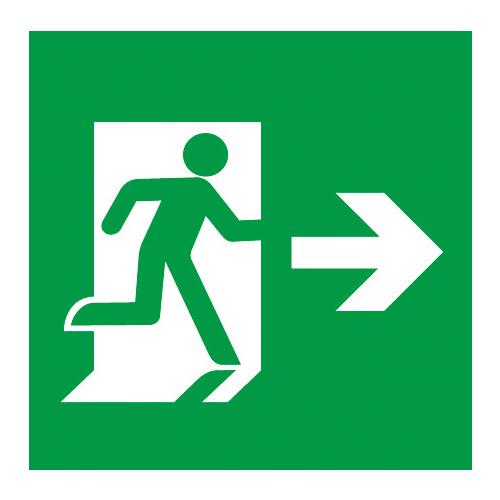 LED Exit Sign Panel (Emergency Exit / Right Arrow / Class B)