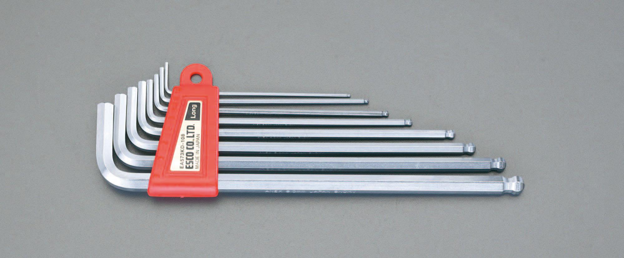 1.5–8.0 mm / 8-piece set [BallHexagon] wrench