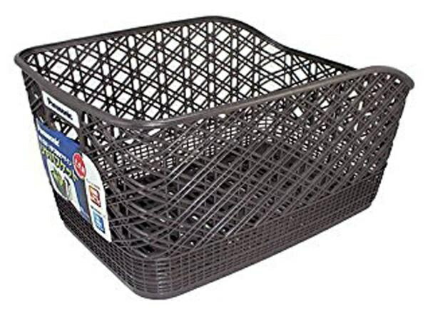 Panasonic Rear Basket for Bicycles Gunmetal Gray Width 330 × Depth 470 × Height 240 mm SCB208