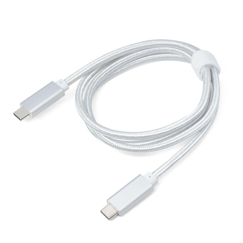 JTT USB3.2 Gen2 Type-C to Type-C Cable 100W Compatible SLIVER 2m JTCC322-20SV