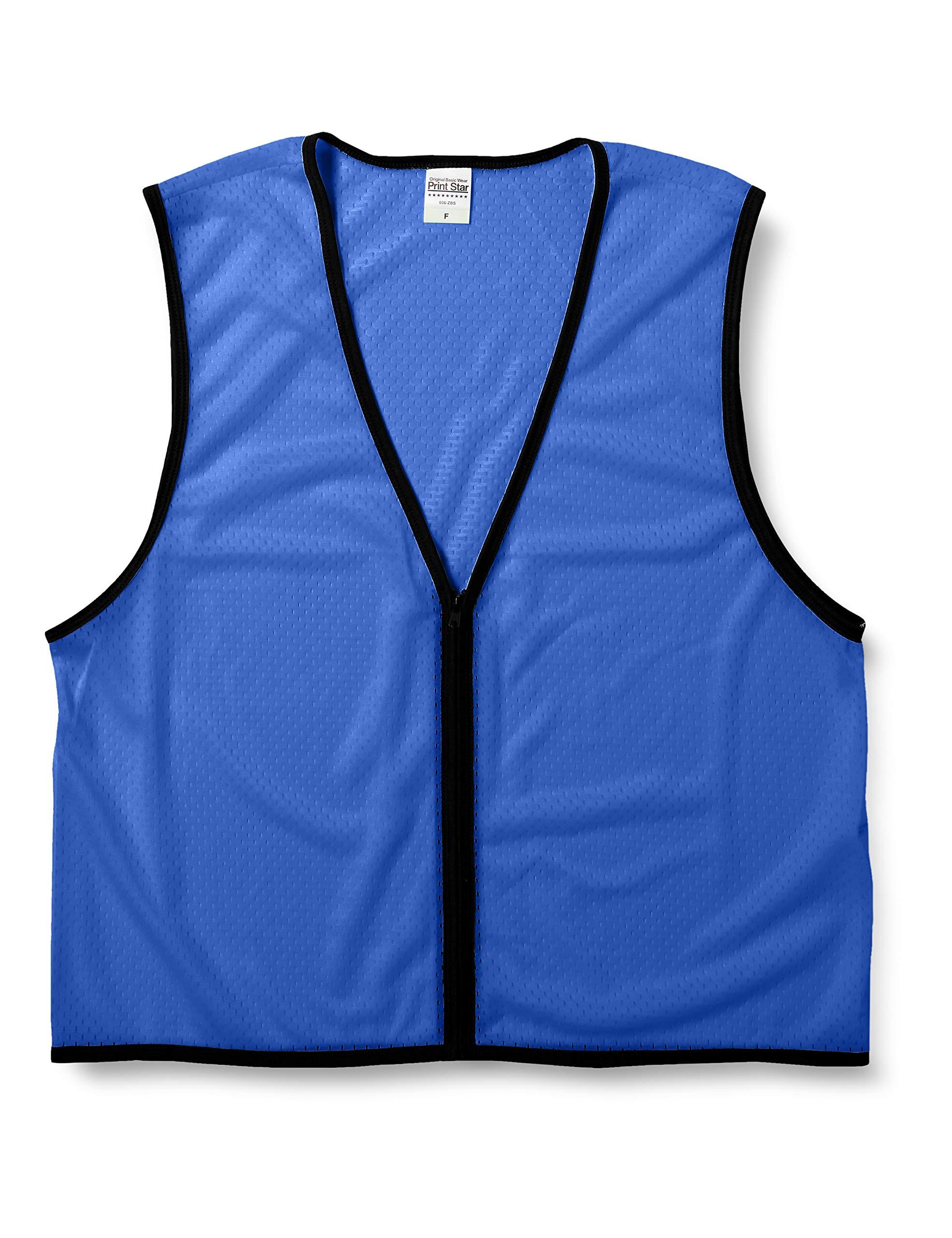 [Printstar] Tops Zip-Up Bibs 00036-ZBS Men's Blue Japan F-(FREE Size)