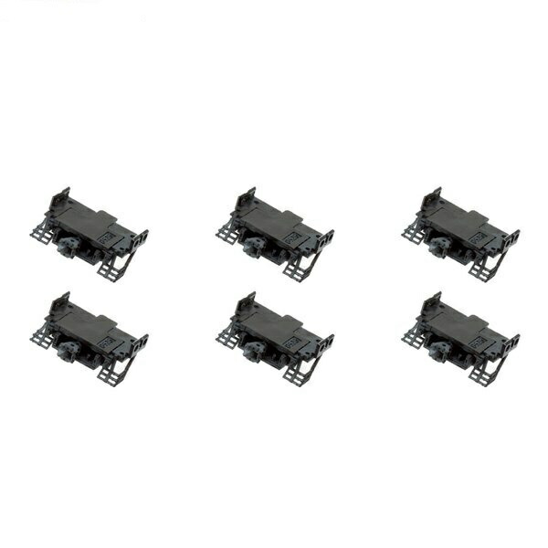 TOMIX N Gauge Close-Coupled TN Coupler SP Black with Air Piping, 6-Pack 7711 Railroad Model Accessories
