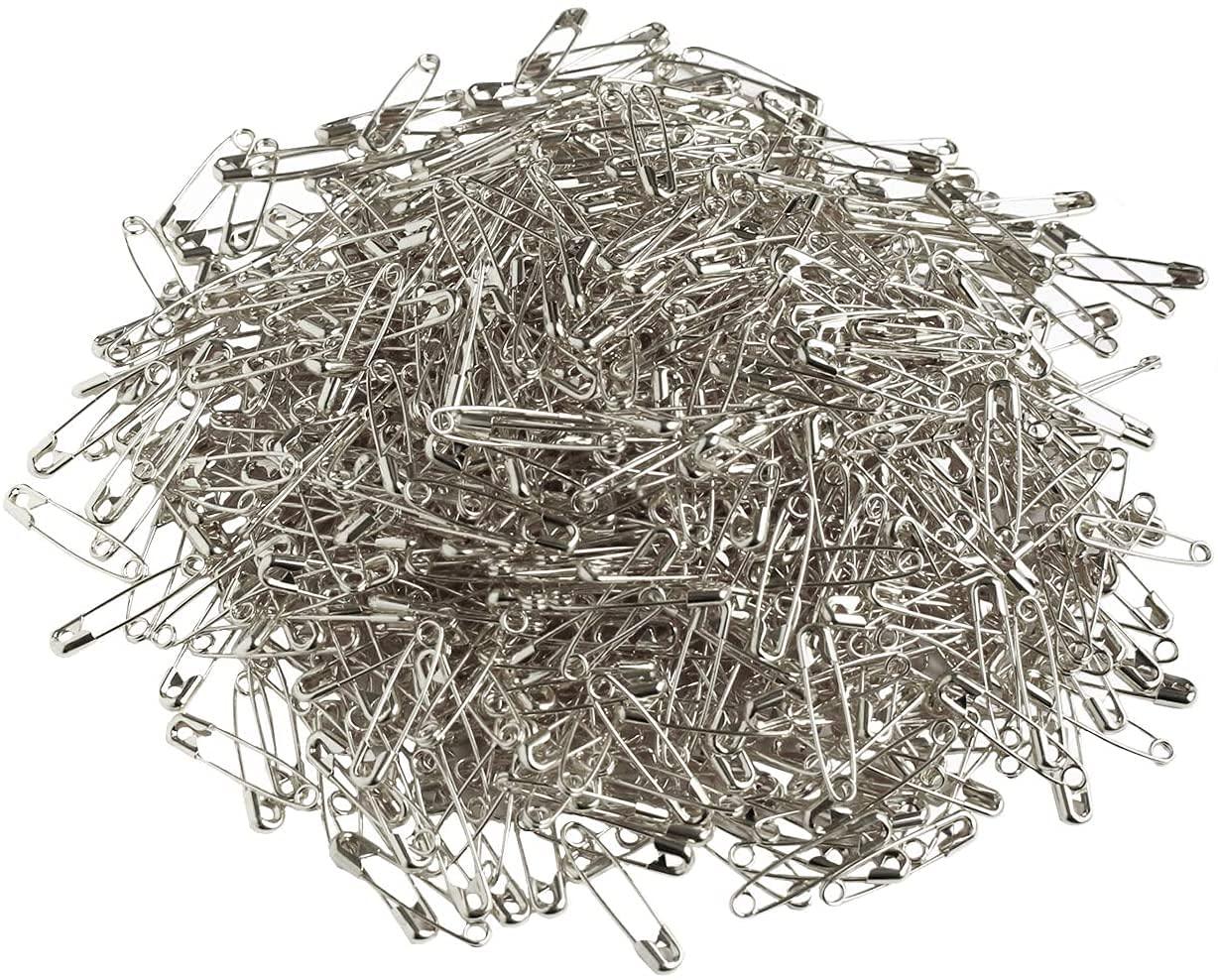 MERZEN Products Snap-In Safety Pins, Silver, 31mm, 1000-Pack AC112-2