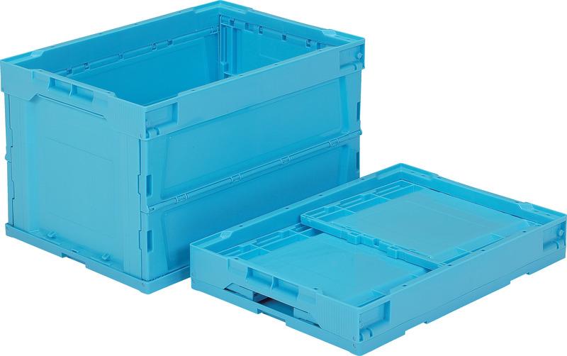 530x366x325mm／51.9L Folding Container (Blue)
