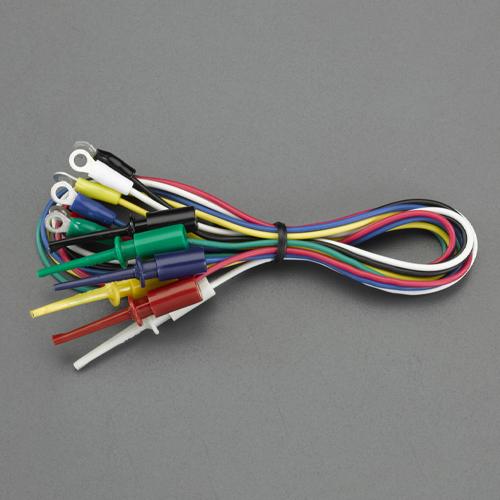 500mm/0.3mm² Test Leads (Clip/Round Terminal, 6-Piece Set) EA940DT-66