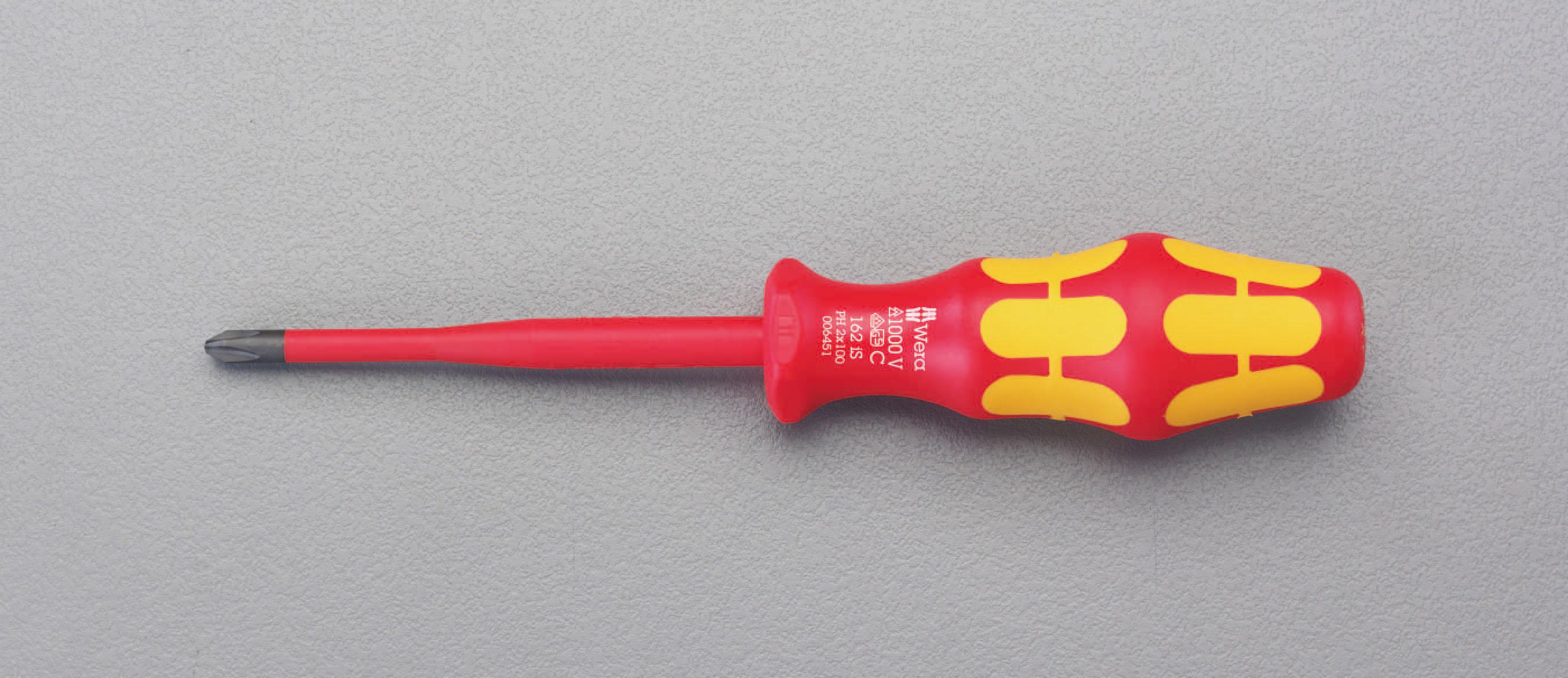 ESCO #2x100mm[+] Screwdriver Bit, Insulated (Tapered Tip) EA560WE-22