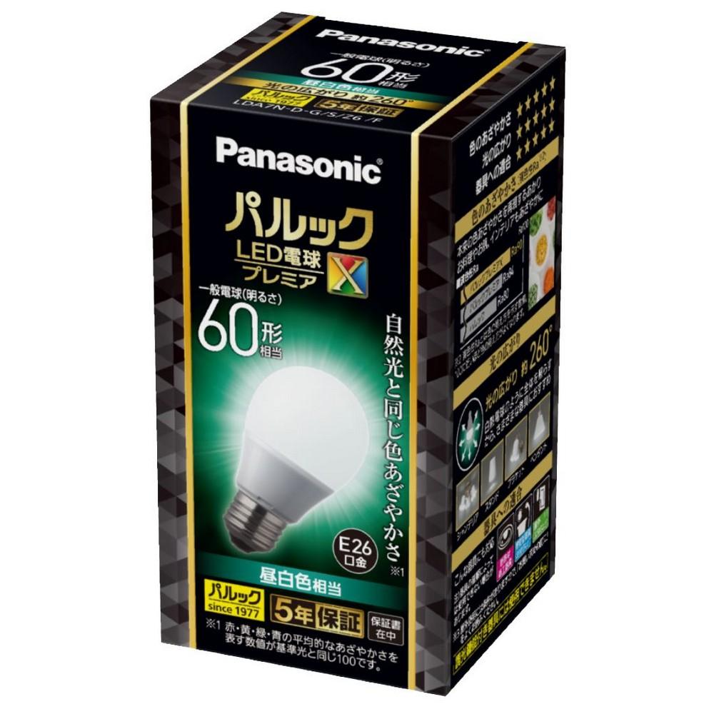 Panasonic PARLUX Premier X LED Bulb, General Bulb Shape, E26 Base, 60W Equivalent, Daylight White, LDA7NDGSZ6F