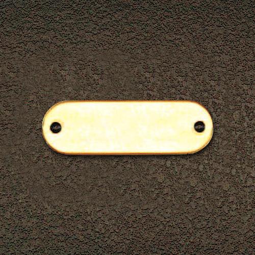 ESCO Tag Blank Brass Oval/10 Sheets 24x54mm EA591HE-15