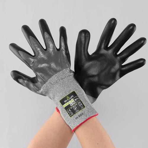 [ESCO] Gloves, Cut-Resistant/DURACoil/Nitrile Coated [LL] EA354GJ-154