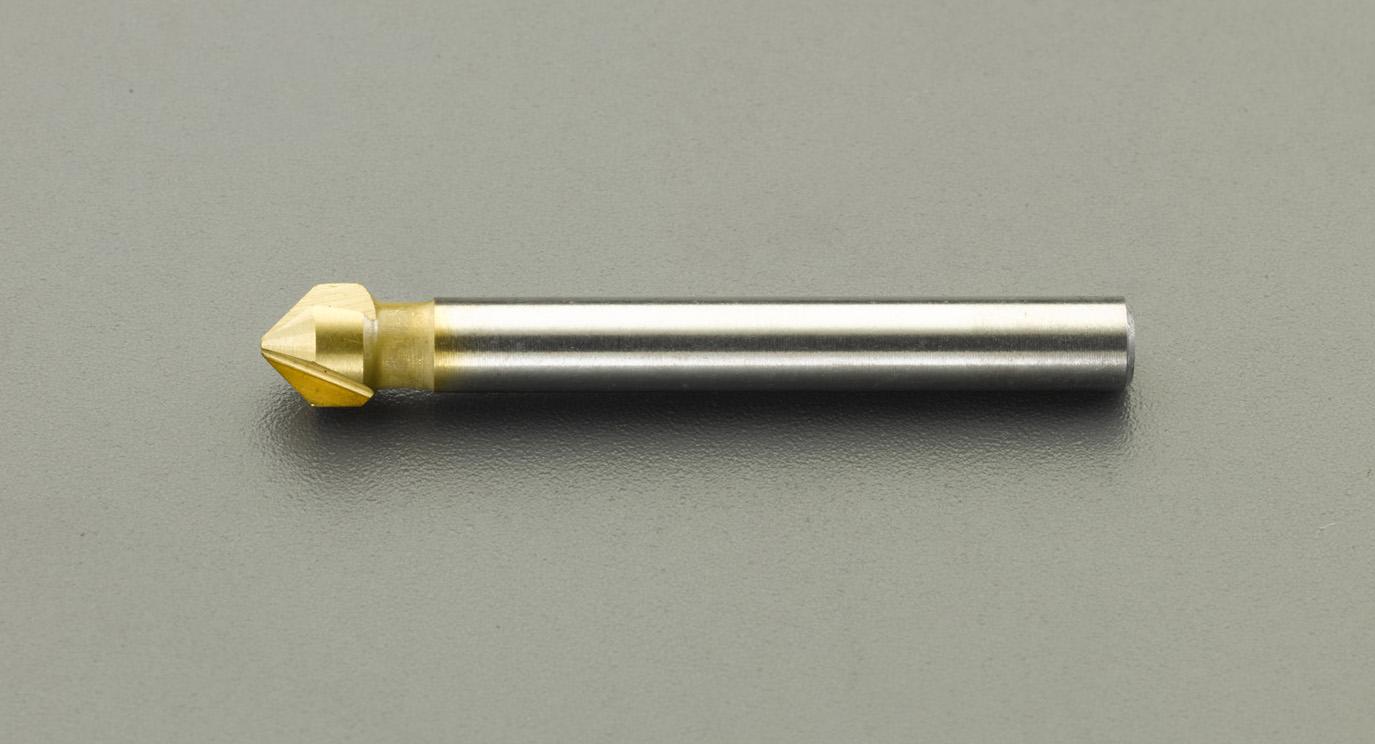 10.4mm Countersink (3-Flute, HSS/TiN Coated) Maximum Diameter: 10.4mm, Shank Diameter: 6.0mm