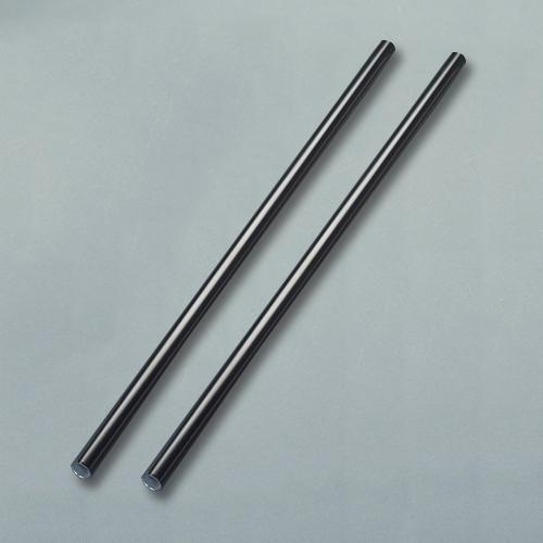 φ28mm x 2.0m Resin-Coated Steel Pipe (Black / 2 pieces)