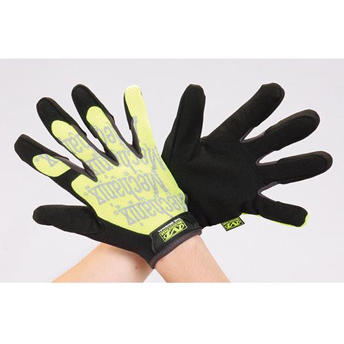 [S] Mechanics Gloves (Synthetic Leather / Fluorescent Yellow)