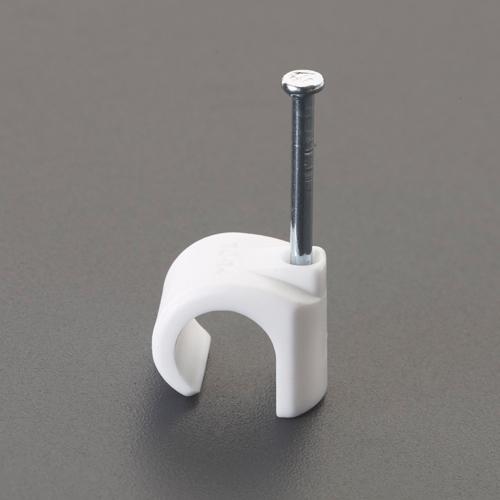 ESCO Round Cable Clip White/100 pcs 7-10mm EA947EA-7