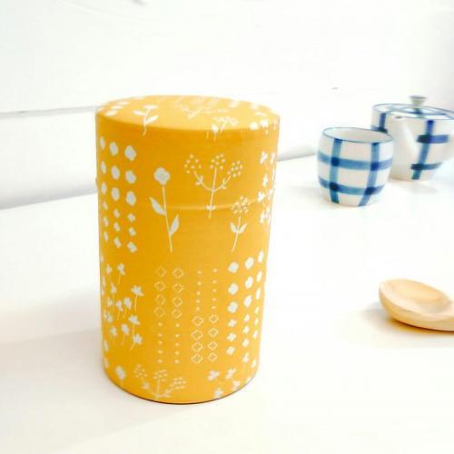 SEITOUSHA Japanese Tea Canister/Pressed Flowers C-027 *Cups and other items sold separately.