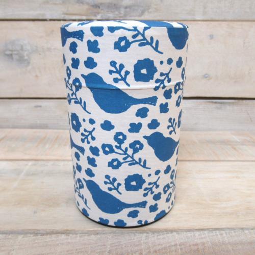 SEITOUSHA Japanese Tea Canister / Sky Pattern C-071