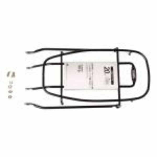 SHOWA INDUSTRIES Class 18 City Bike Rear Carrier Dowel-Mounted High-Rise Type NP-6 24 ED 24-inch Cation Black