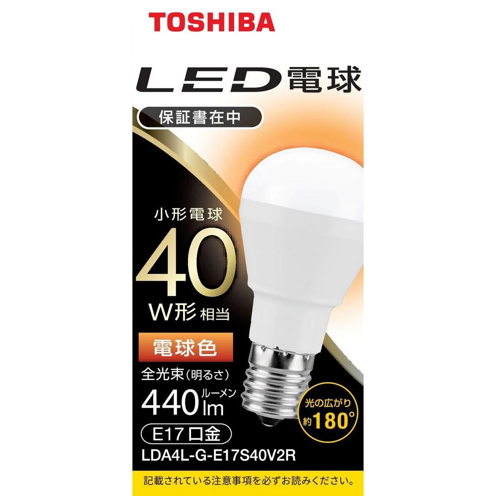 Toshiba LED Bulb Mini Krypton Bulb Wide Beam E17 40W Warm White LDA4LGE17S40V2R