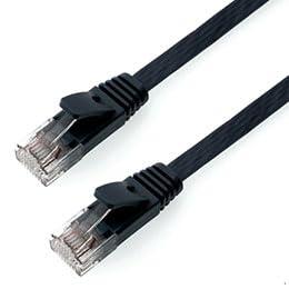 Horik LAN Cable UTP Category 6A Flat 5m Black LC50-575FBX5