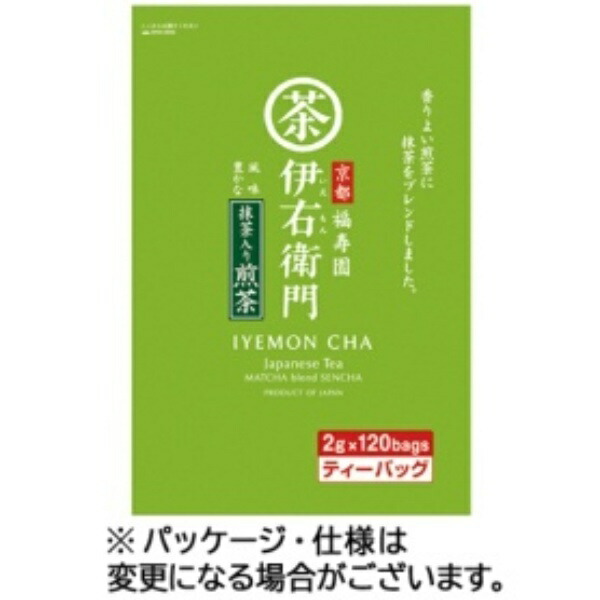 Uji no Tsuyu Iemon Matcha-Infused Sencha Tea Bags 2g × 120 Packs