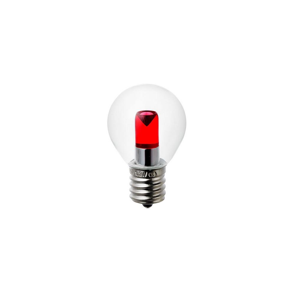 ELPA LED Bulb S-Shape LED Bulb Lighting E17 Red LDA1CR-G-E17-G457