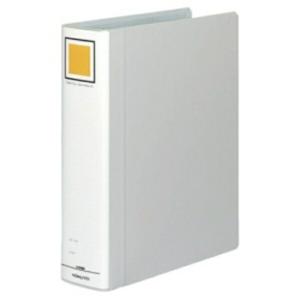 KOKUYO File Pipe-Style File Eco Twin R Double-Opening A4 2-Hole 600-Sheet Silver F-RT660C