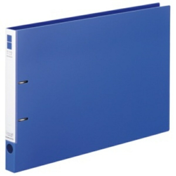 KOKUYO File Ring Binder Slim Style PP Sheet Cover A3 Landscape 220 Sheets Blue FU-URF433B
