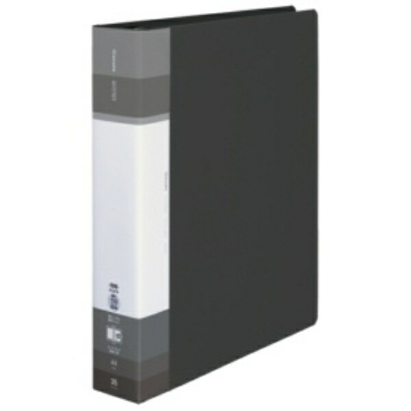 KOKUYO File Clear Book Glassel Refillable A4 S-Wide Black Ra-GLB740D