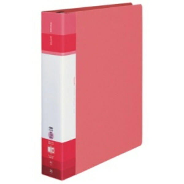 KOKUYO File Clear Book Glassel Refillable A4 S-Wide Coral Pink Ra-GLB740P